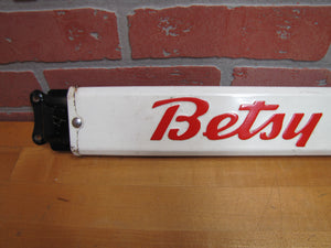 BETSY ROSS BREAD Old Double Sided Embossed Metal Country Store Doorpush Advertising Sign Door Push