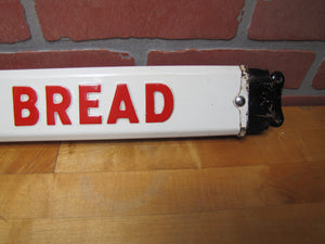 BETSY ROSS BREAD Old Double Sided Embossed Metal Country Store Doorpush Advertising Sign Door Push