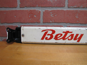 BETSY ROSS BREAD Old Double Sided Embossed Metal Country Store Doorpush Advertising Sign Door Push