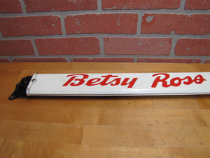 BETSY ROSS BREAD Old Double Sided Embossed Metal Country Store Doorpush Advertising Sign Door Push