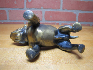 YALE University Bulldog Old Figural Dog Paperweight Statue Decorative Art Souvenir Advertising