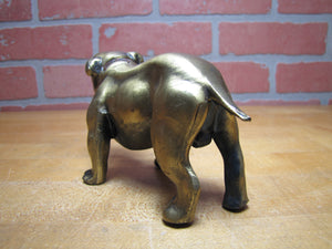 YALE University Bulldog Old Figural Dog Paperweight Statue Decorative Art Souvenir Advertising