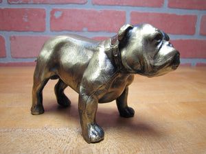 YALE University Bulldog Old Figural Dog Paperweight Statue Decorative Art Souvenir Advertising
