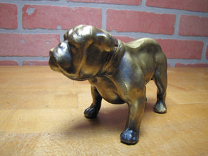 YALE University Bulldog Old Figural Dog Paperweight Statue Decorative Art Souvenir Advertising