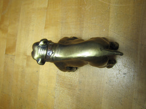 YALE University Bulldog Old Figural Dog Paperweight Statue Decorative Art Souvenir Advertising