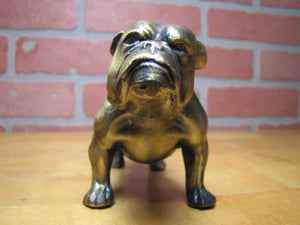 YALE University Bulldog Old Figural Dog Paperweight Statue Decorative Art Souvenir Advertising
