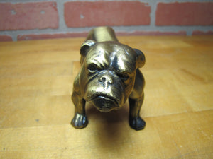 YALE University Bulldog Old Figural Dog Paperweight Statue Decorative Art Souvenir Advertising