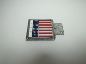USA 48 STAR Old Auto Truck Badge Plate Topper Sign UNITED STATES OF AMERICAN RED WHITE BLUE AMERICANA Ornate J R GAUNT LONDON
