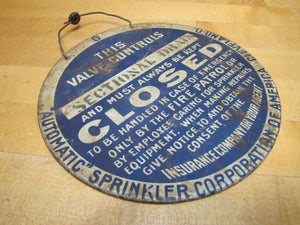 AUTOMATIC SPRINKER Corp of AMERICA CLEVELAND O Old Industrial Advertising Sign