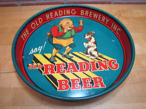 OLD READING BEER BREWERY PA Original Old Advertising Tray Sign Pub Tavern Bar Ad