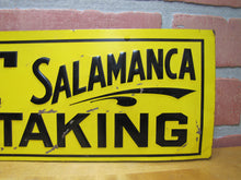 Load image into Gallery viewer, F L GRANT SALAMANCA FURNITURE UNDERTAKING Orig Old Embossed Tin Advertising Sign
