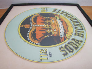 SODA BICARBONATE 112 LBS Old Barrel Advertising Label Sign trade mark 1901 Canada