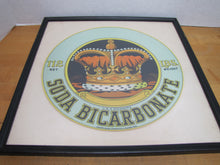 Load image into Gallery viewer, SODA BICARBONATE 112 LBS Old Barrel Advertising Label Sign trade mark 1901 Canada
