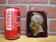 Load image into Gallery viewer, Antique Brass Decorative Arts Gladiator Warrior Bust Hardware Element Ornate
