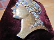 Load image into Gallery viewer, Antique Brass Decorative Arts Gladiator Warrior Bust Hardware Element Ornate

