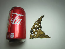 Load image into Gallery viewer, Antique Decorative Arts Brass Hardware Element Winged Beast Serpent Koi Devil Fish Detailed
