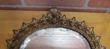Load image into Gallery viewer, Antique Griffin Dragon Beast Fleur De List Bevel Edge Easel Back Mirror 7361
