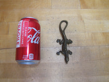 Load image into Gallery viewer, COMPLIMENTS OF C BUCHHOLTZ Co HOBOKEN NJ Antique Advertising Gecko Lizard Brass Bronze Foundry Company Ad
