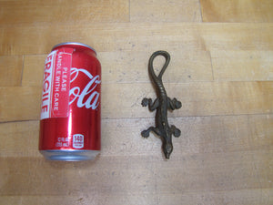 COMPLIMENTS OF C BUCHHOLTZ Co HOBOKEN NJ Antique Advertising Gecko Lizard Brass Bronze Foundry Company Ad