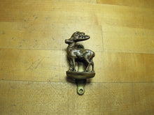 Load image into Gallery viewer, DEER BUCK REINDEER Old Small Interior Door Knocker Bathroom B&amp;B Cabin Lodge Architectural Hardware Element
