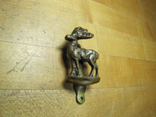 Load image into Gallery viewer, DEER BUCK REINDEER Old Small Interior Door Knocker Bathroom B&amp;B Cabin Lodge Architectural Hardware Element
