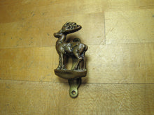 Load image into Gallery viewer, DEER BUCK REINDEER Old Small Interior Door Knocker Bathroom B&amp;B Cabin Lodge Architectural Hardware Element
