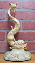 Load image into Gallery viewer, Serpent Dauphin Koi Devil Fish Old Prototype Cast Iron Doorstop Decorative Art Statue Figural Door Stopper
