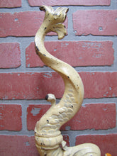 Load image into Gallery viewer, Serpent Dauphin Koi Devil Fish Old Prototype Cast Iron Doorstop Decorative Art Statue Figural Door Stopper
