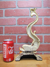 Load image into Gallery viewer, Serpent Dauphin Koi Devil Fish Old Prototype Cast Iron Doorstop Decorative Art Statue Figural Door Stopper
