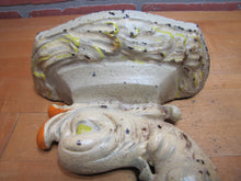 Load image into Gallery viewer, Serpent Dauphin Koi Devil Fish Old Prototype Cast Iron Doorstop Decorative Art Statue Figural Door Stopper
