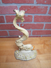 Load image into Gallery viewer, Serpent Dauphin Koi Devil Fish Old Prototype Cast Iron Doorstop Decorative Art Statue Figural Door Stopper
