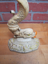 Load image into Gallery viewer, Serpent Dauphin Koi Devil Fish Old Prototype Cast Iron Doorstop Decorative Art Statue Figural Door Stopper
