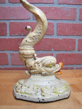 Load image into Gallery viewer, Serpent Dauphin Koi Devil Fish Old Prototype Cast Iron Doorstop Decorative Art Statue Figural Door Stopper
