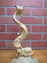 Load image into Gallery viewer, Serpent Dauphin Koi Devil Fish Old Prototype Cast Iron Doorstop Decorative Art Statue Figural Door Stopper
