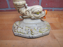 Load image into Gallery viewer, Serpent Dauphin Koi Devil Fish Old Prototype Cast Iron Doorstop Decorative Art Statue Figural Door Stopper
