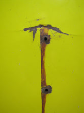 Load image into Gallery viewer, CAUTION ASBESTOS DUST HAZARD Old Porcelain Industrial Repair Shop Safety Advertising Sign
