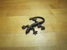 Load image into Gallery viewer, Antique Cast Iron Lizard Serpent Gecko Salamander Figural Paperweight Decorative Desk Art
