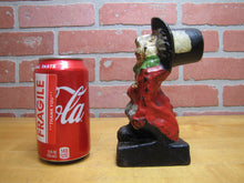 Load image into Gallery viewer, MAD HATTER Old Cast Iron Doorstop Decorative Art Statue ALICE IN WONDERLAND 666
