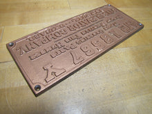 Load image into Gallery viewer, OTIS ELEVATOR Co NEW YORK CHICAGO Antique Cast Iron Advertising Part # Plaque Sign
