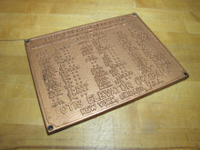 Load image into Gallery viewer, OTIS ELECTRIC ELEVATOR NEW YORK CHICAGO USA Antique Cast Iron Advertising Plaque Sign Patent
