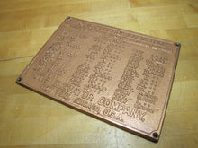 Load image into Gallery viewer, OTIS ELECTRIC ELEVATOR NEW YORK CHICAGO USA Antique Cast Iron Advertising Plaque Sign Patent
