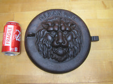 Load image into Gallery viewer, LIONS HEAD BEAST CLEAN OUT Antique Cast Iron Architectural Hardware Element
