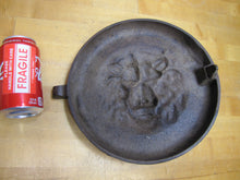 Load image into Gallery viewer, LIONS HEAD BEAST CLEAN OUT Antique Cast Iron Architectural Hardware Element

