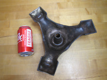 Load image into Gallery viewer, Antique Cast Iron Flag Pole Stand Claw Paw Feet Ribbed Legged Scrollwork Ornate
