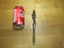 Load image into Gallery viewer, NATIVE AMERICAN INDIAN CHIEF Old Bronze Brass Figural Letter Opener Page Turner
