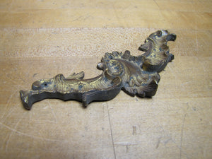 Antique Decorative Arts Hardware Element Ornate Detail Bronze/Brass High Relief