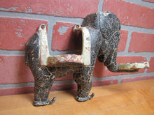 Load image into Gallery viewer, A W REISER TOLEDO OHIO Old Cast Iron Circus Elephant Kitchen Bathroom Holder Shelf Art
