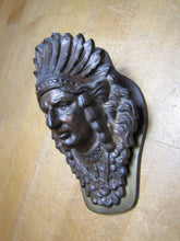 Load image into Gallery viewer, Native American Indian Chief Antique Paper Clip Weight Decorative Arts Judd Mfg 5251 Paperclip Paperweight Desk Art Tool

