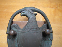 Load image into Gallery viewer, EAGLE Old Door Knocker Figural Hardware Element Crest Shield Bronze/Brass Decorative Arts Architectural
