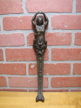Load image into Gallery viewer, Antique Maiden Woman Cast Iron Hardware Salvage Part Leg Figural Decorative Arts
